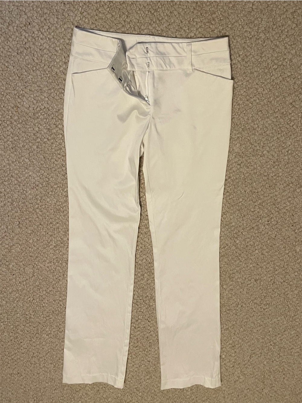 Avenue White Tailored Skirt